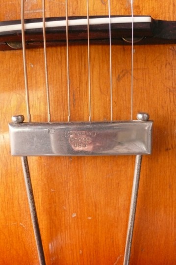 origineel Slingerland tailpiece, palissander brug